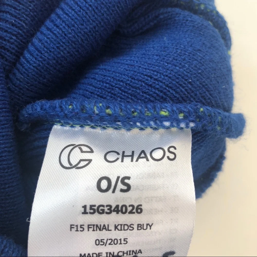 Chaos Fleece Lined Knit Beanie Hat- toddler